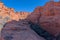 Narrowing of Spur Canyon at Horseshoe Bend Arizona