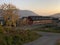 Narsaq, South Greenland during Midnight Sunset