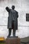 Narva. Estonia. Bronze monument of Lenin in a typical pose