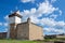 Narva, Estonia - September 2019 - Tourists Visiting Hermann Medieval Castle in Narva, Estonia