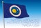 NASA flag, USA, National Aeronautics and Space Administration