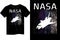 Nasa space shuttle vintage t shirt design