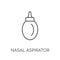 Nasal aspirator linear icon. Modern outline Nasal aspirator logo