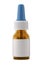 Nasal or eye drops template bottle with pipette - front view