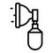 Nasal oxygen icon outline vector. Medical concentrator