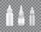 Nasal Sprays Set of Bottles with Treatment Remedy