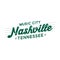 Nashville music city lettering design. Nashville typography design. Vector and illustration.