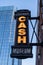 Nashville, Tennessee - Neon sign for the famous Johnny Cash Museum on lower Broadway