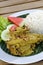 Nasi Bebek Bumbu Madura or Madurese Spiced Duck Rice