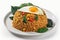 Nasi Goreng On A White Background. Generative AI