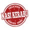 Nasi kerabu sign or stamp