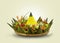 Nasi Tumpeng. Yellow rice in a cone shape. A festive Indonesian rice dish with side dishes