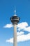 Nasinneula Observation Tower on blue sky background in Tampere city, Finland