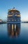 Nassau, Bahamas - July 13, 2019: Shot of Mariner of the Seas at Prince George Wharf at sunset. Blue hour. Gorgeous light