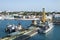 Nassau Port Tugboats and Military Ship