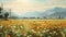 Nasturtium Field In Provence Morning