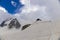 Nasty weather view from Aguille du Midi peak