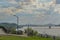 The Natchez Vidalia Bridge spans  over the Mississippi River. It is the tallest bridge in Mississippi