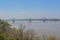 The Natchez Vidalia Bridge spans over the Mississippi River. It is the tallest bridge in Mississippi