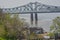 The Natchez Vidalia Bridge spans over the Mississippi River. It is the tallest bridge in Mississippi