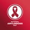 National Amyloidosis Day poster vector illustration