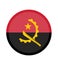 National Angola flag, official colors and proportion correctly. National Angola flag. Vector illustration. EPS10. Angola flag vect