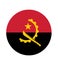 National Angola flag, official colors and proportion correctly. National Angola flag. Vector illustration. EPS10. Angola flag vect
