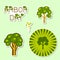 National Arbor Day. Stickers