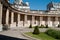 The National Archives garden in the Marais district in Paris,