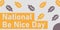 National be nice day banner, October 5