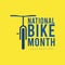 National Bike Month Vector Template Design Illustration