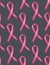 National Breast Cancer Awareness Month. Seamless pattern with pink ribbon. October. Women`s health. Female Disease