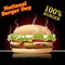 National burger day vector illustration for greeting card, poster and banner