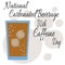National Carbonated Beverage With Caffeine Day, Idea for poster, banner, flyer or postcard