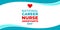 National Career Nurse Assistants Day. Vector banner for social media, card, poster. Illustration with text National Career Nurse