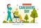 National Caregivers Day Vector Illustration on February 16th to Provide Selfless Personal Care and Physical Support in Healthcare