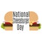 National Cheeseburger Day, idea for a banner or postcard, a popular burger with cheese