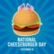 National Cheeseburger Day Vector Illustration