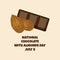 National Chocolate with Almonds Day vector