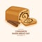 National Cinnamon Raisin Bread Day vector