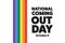 National Coming Out Day. October 11. Holiday concept. Template for background, banner, card, poster with text