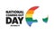 National Coming Out Day. October 11. Holiday concept. Template for background, banner, card, poster with text