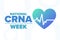 National CRNA Week. Certified Registered Nurse Anesthetists. Holiday concept. Template for background, banner, card