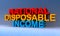 National disposable income on blue