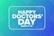 National Doctors Day. March 30. Holiday concept. Template for background, banner, card, poster with text inscription