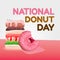 National Donut Day Vector Illustration