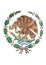 National Emblem of Mexico isolated on White