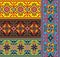 National embroidery Slavic peoples set