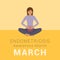 National Endometriosis Awareness Month march info graphic