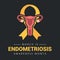 national endometriosis awareness month march info graphic
